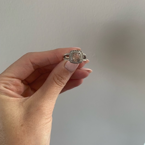 David Yurman Petite Albion Ring in Morganite - Picture 6 of 8